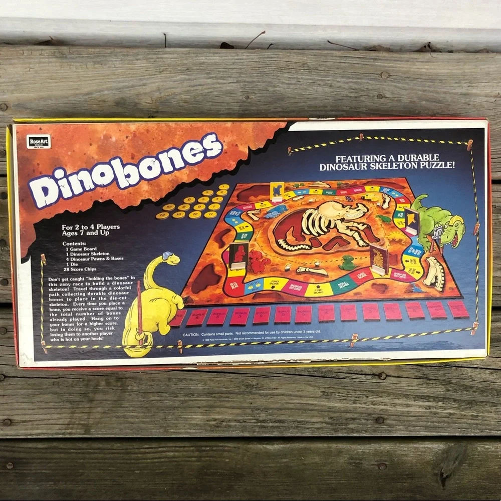 - ‘Dinobones’ Board Game! VTG!!